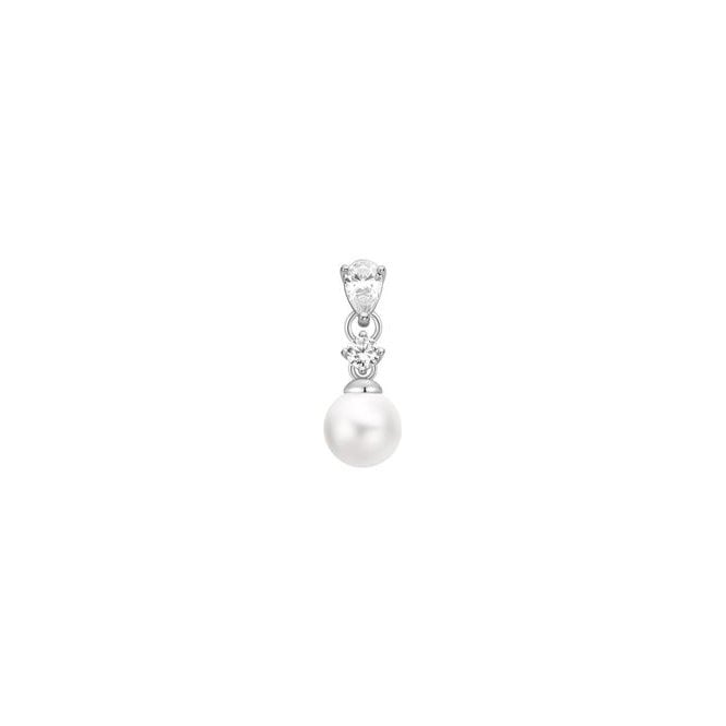 Ania Haie Jewellery Ania Haie Silver Shell Pearl Barbell Single Earring E070-15H