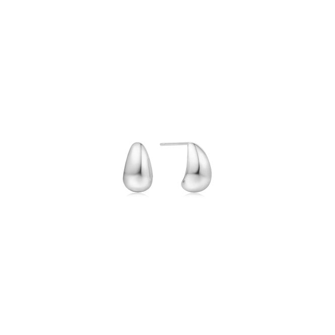 Ania Haie Jewellery Ania Haie Silver Small Dome Hoop Earrings