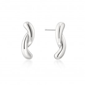 Ania Haie Silver Twist Stud Earrings E077-05H