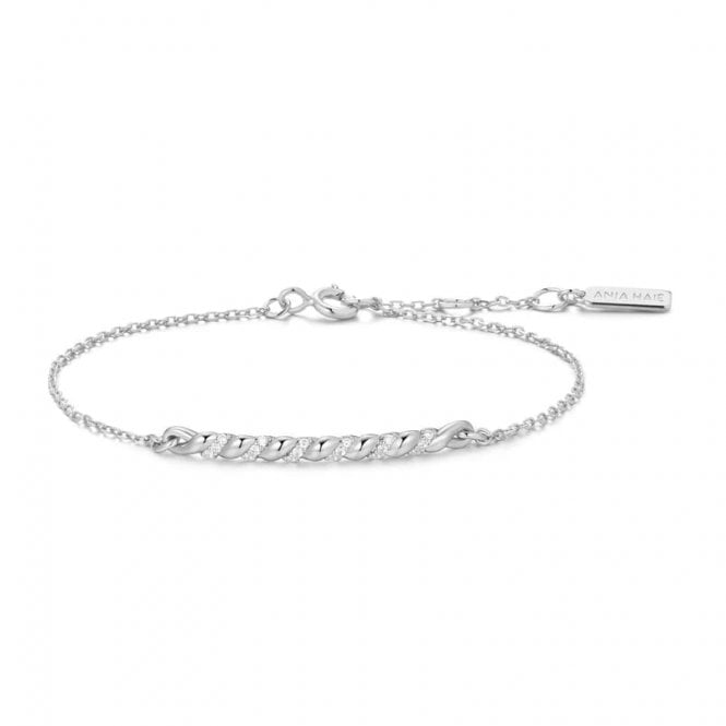 Ania Haie Jewellery Ania Haie Silver Twisted Bar Bracelet
