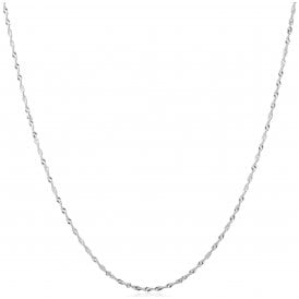 Ania Haie Silver Twisted Chain Necklace N074-35H