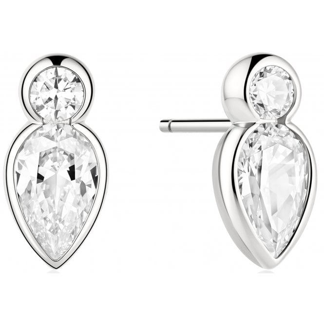 Ania Haie Jewellery Ania Haie Sterling Silver Bezel Teardrop Stud Earrings
