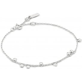 Ania Haie Sterling Silver CZ Droplet Bracelet