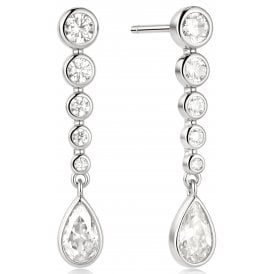 Ania Haie Sterling Silver Graduated Teardrop Earrings