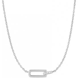 Ania Haie Sterling Silver Interlock Necklace N037-01H