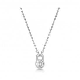 Ania Haie Sterling Silver Lock Necklace
