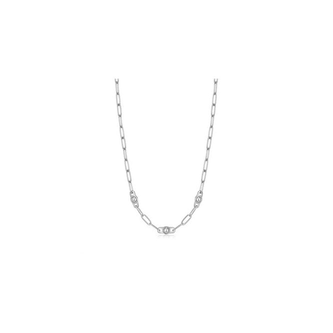 Ania Haie Jewellery Ania Haie Sterling Silver Orb Link Chunky Chain Necklace N045-04H
