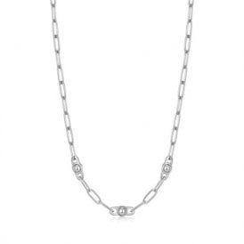 Ania Haie Sterling Silver Orb Link Chunky Chain Necklace N045-04H