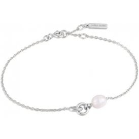 Ania Haie Sterling Silver Pearl Bracelet B043-01H