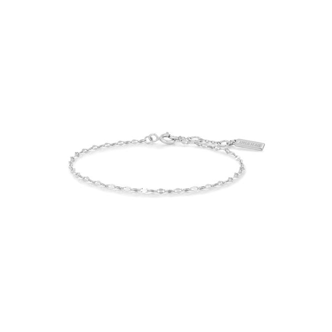 Ania Haie Jewellery Ania Haie Sterling Silver Textured Chain Bracelet