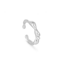 Ania Haie Sterling Silver Twisted Wave Ring R050-01H