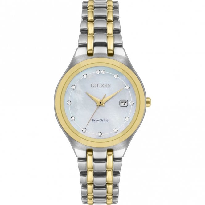 Citizen Ladies' Eco-Drive Silhouette Diamond Bracelet Watch EW2488-57D