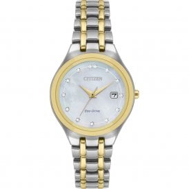 Citizen Ladies' Eco-Drive Silhouette Diamond Bracelet Watch EW2488-57D