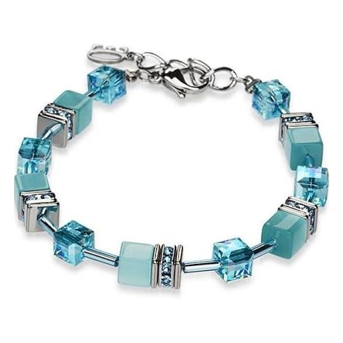 Coeur De Lion Geo Cube Bracelet Aqua 4322/30-2000