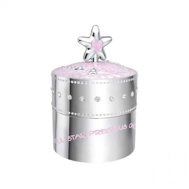 D for Diamond Pink Star Music Trinket Box Y444