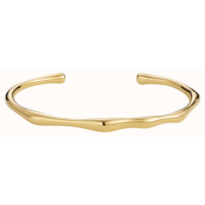 D Louise D.Louise 14ct Gold Plated PVD Bamboo Bangle SKB-12-01