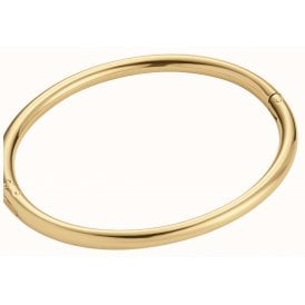 D.Louise 14ct Gold Plated PVD Classic Oval M/L Bangle