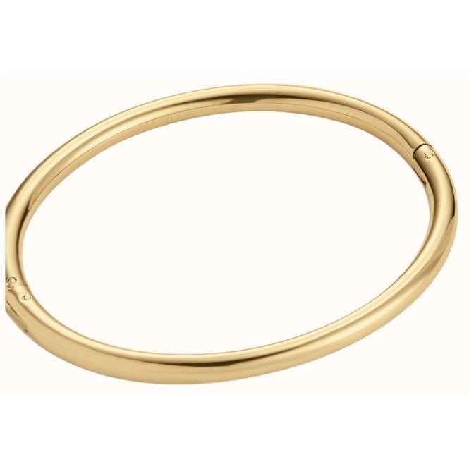D Louise D.Louise 14ct Gold Plated PVD Classic Oval S/M Bangle YBB-014-01