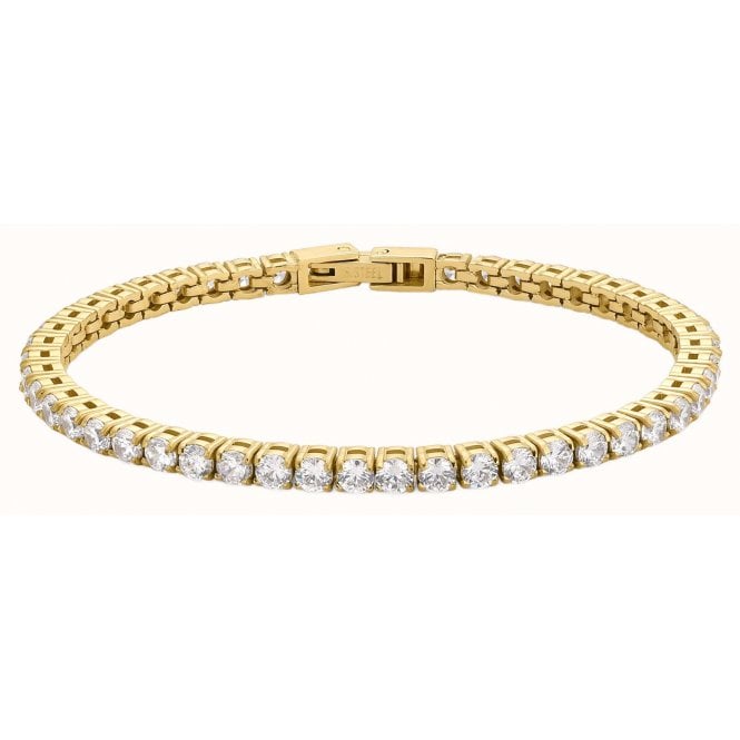 D Louise D.Louise 14ct Gold Plated PVD CZ Tennis Bracelet SKB-027-018