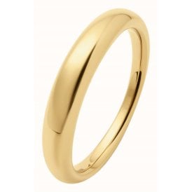 D.Louise 14ct Gold Plated PVD Dome Ring YBR-005-007