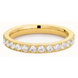 D.Louise 14ct Gold Plated PVD Eternity Size 3 Ring GR-036-003