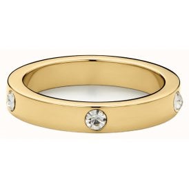 D.Louise 14ct Gold Plated PVD Eternity Stacking Ring YBR-007-005