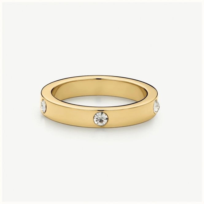 D Louise D.Louise 14ct Gold Plated PVD Eternity Stacking Ring YBR-007-008