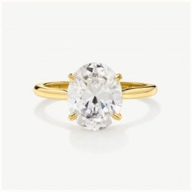 D.Louise 14ct Gold Plated PVD Eternity Stacking Ring YBR-011-04