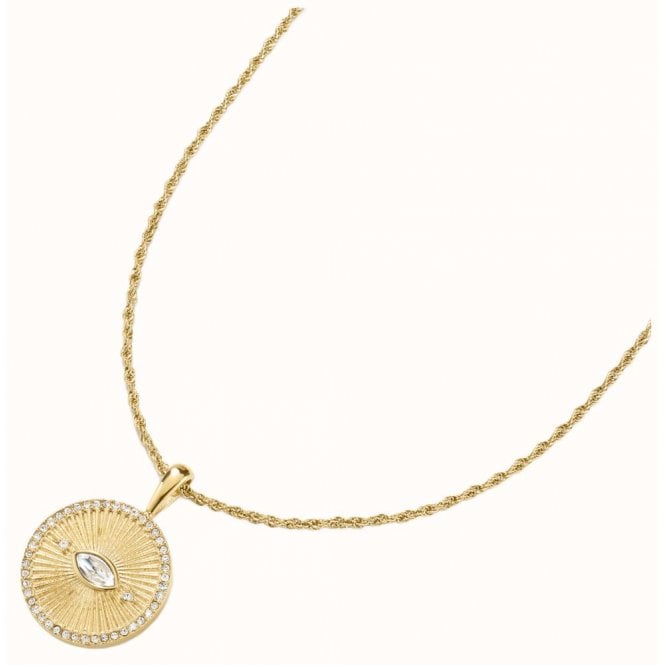 D Louise D.Louise 14ct Gold Plated PVD Evil Eye Talisman Necklace SKN-71