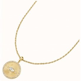 D.Louise 14ct Gold Plated PVD Evil Eye Talisman Necklace SKN-71