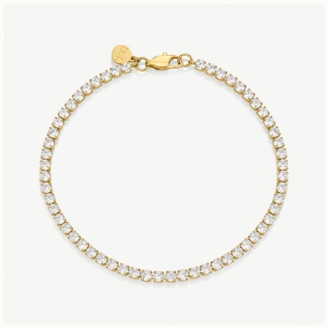 D Louise D.Louise 14ct Gold Plated PVD Tennis Bracelet GB-043-18