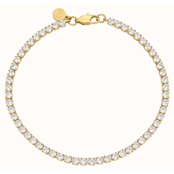 D Louise D.Louise 14ct Gold Plated PVD Tennis Bracelet GB-043-20