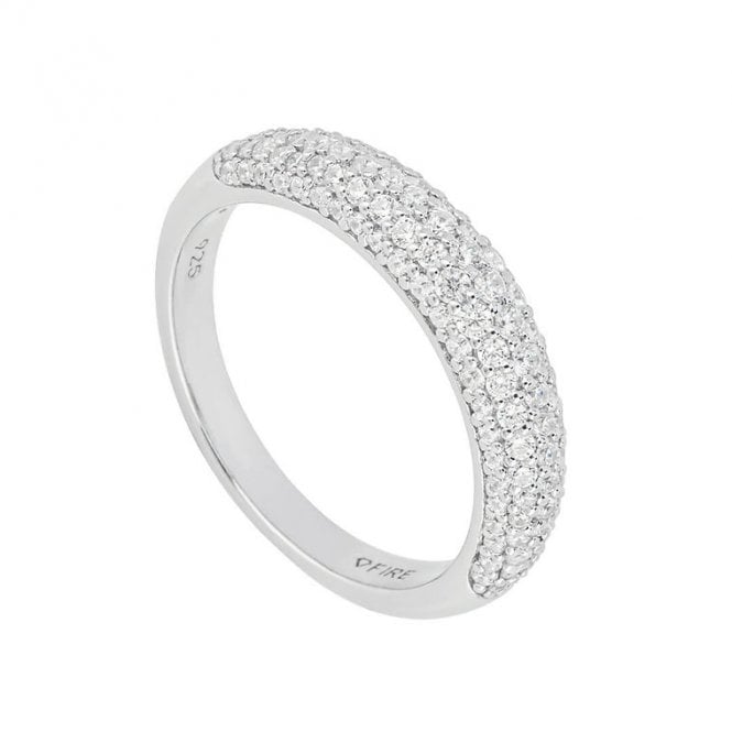 Diamonfire Sterling Silver Fancy CZ Ring