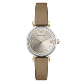 Emporio Armani Ladies' Gianni T-Bar Leather Strap Watch AR11770
