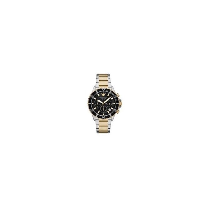 Emporio Armani Men's World Explorer Solar Chronograph Bracelet Watch AR11799