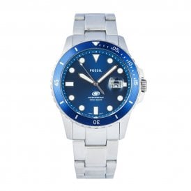 Fossil Men's Blue Dive Bracelet Watch FS6029
