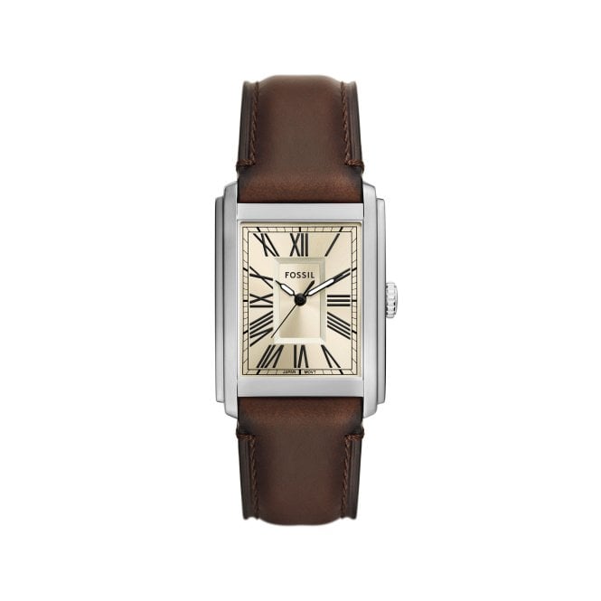 Fossil Men's Carraway Leather Strap Watch FS6012
