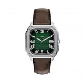 Fossil Men's Crosby Leather Strap Watch