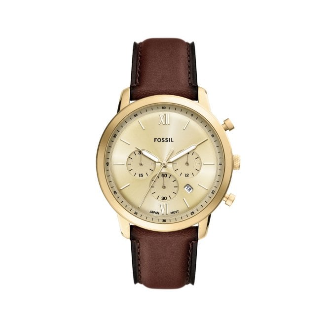 Fossil Men's Neutra Leather Strap Watch FS6113