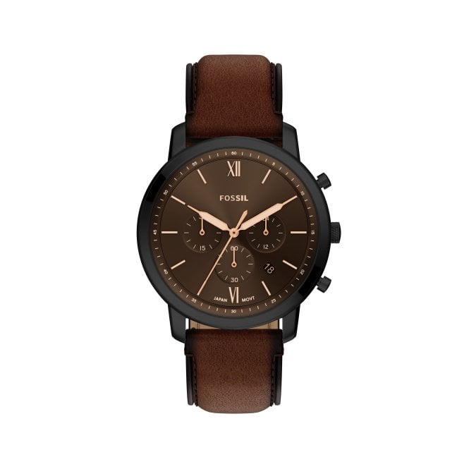Fossil Men's Neutra Leather Strap Watch FS6163