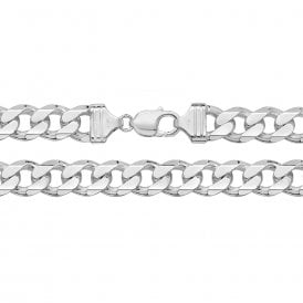 Gent's 8" Silver Curb Bracelet