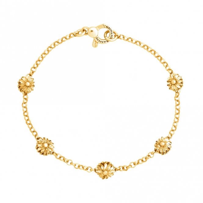 Giovanni Raspini Gold Plated Daisy Dot Bracelet 12341