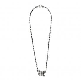 Giovanni Raspini Silver Croco Tubogas Small Necklace 12533