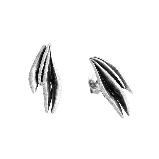 Giovanni Raspini Silver Daphne Stud Earrings 11791