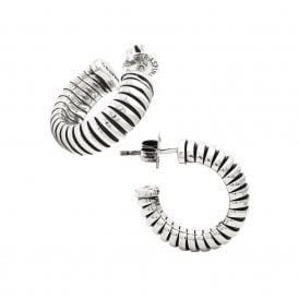 Giovanni Raspini Silver Tubogas Earrings 12535