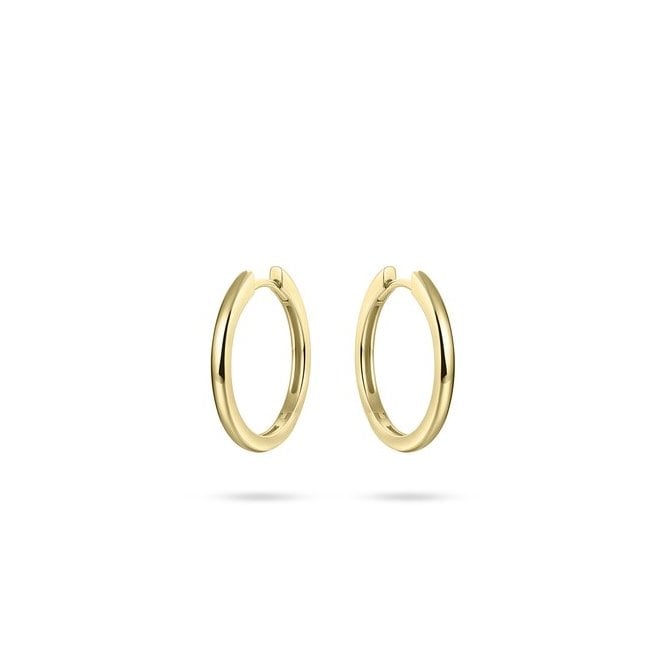 Gisser Gold Plated Half Round Hoop Earrings KCA2/18Y