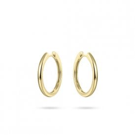 Gisser Gold Plated Half Round Hoop Earrings KCA2/18Y