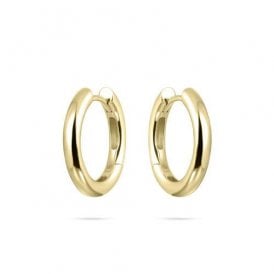 Gisser Gold Plated Plain Hoop Earrings 20mm