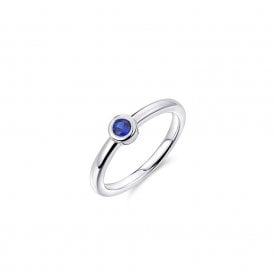 Gisser Sterling Silver Black CZ Ring