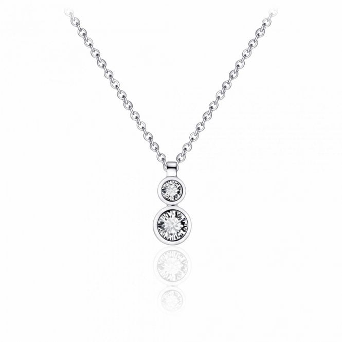 Gisser Sterling Silver CZ Necklace